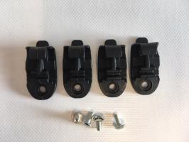 Titanium boot buckles (4x)